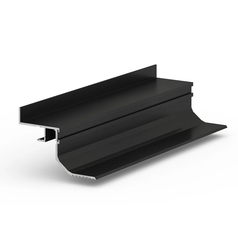 Профиль алюминиевый теневой с подсветкой Laconistiq Multilevel Landi Max Черный 26-11-300 3000×87×55,7